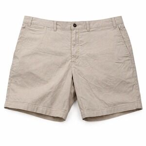 Duck Head Gold School Chino Shorts Mens 40 Beige Twill Classic Southern Preppy